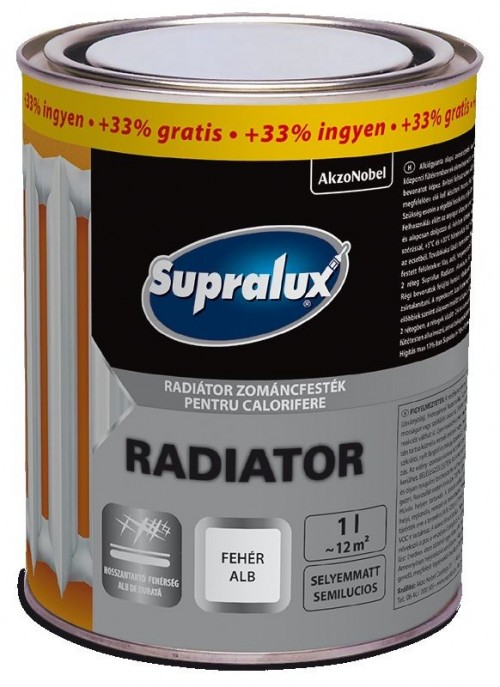 SUPRALUX RADIÁTOR ZOMÁNCFESTÉK SUPRALUX RADIÁTOR ZOMÁNCFESTÉK